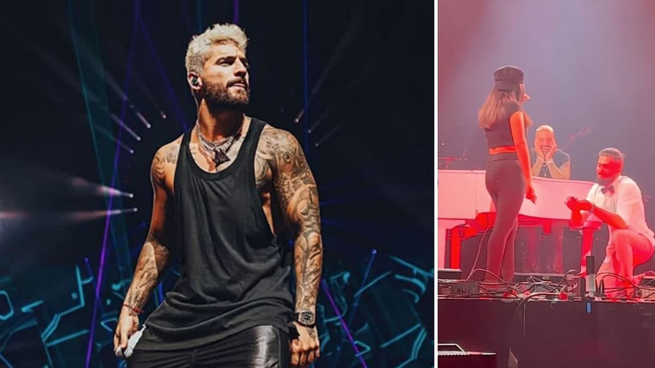 Maluma fue testigo de romántica propuesta de matrimonio