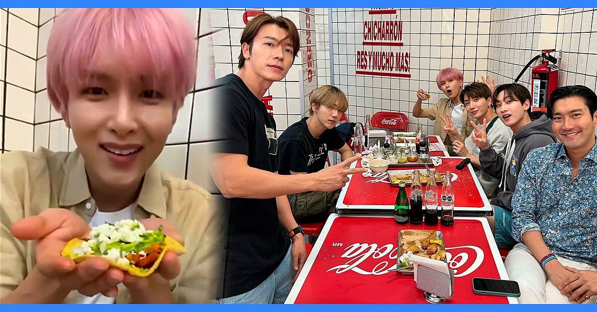 Super Junior: comen tacos y se conmueven con el himno nacional